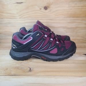 Salomon Ellipse Gore-Tex Hiking Shoes Women's 6.5 Purple Gray Black